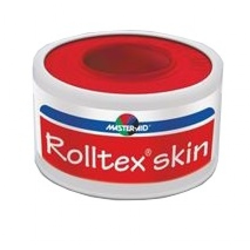 Roll Tex Skin Cerotto In Tela Rosa Pelle Ipoallergenico cm 1,25x5m