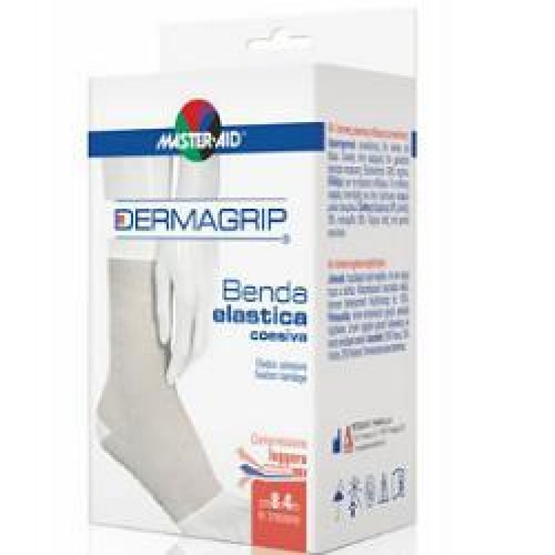 Dermagrip Benda Elastica Auto Aderente Per Medicazioni Con Leggero Effetto Compressivo cm 10x4m