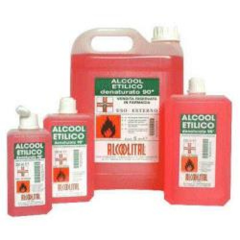 Alcool Etilico Denaturato 90% Flacone 500 ml