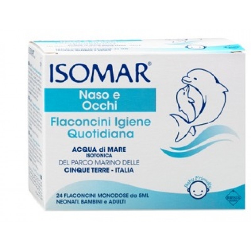 ISOMAR SOLUZIONE ISOTONICA IGIENE QUOTIDIANA 20 FLACONCINI MONODOSE 5 ML