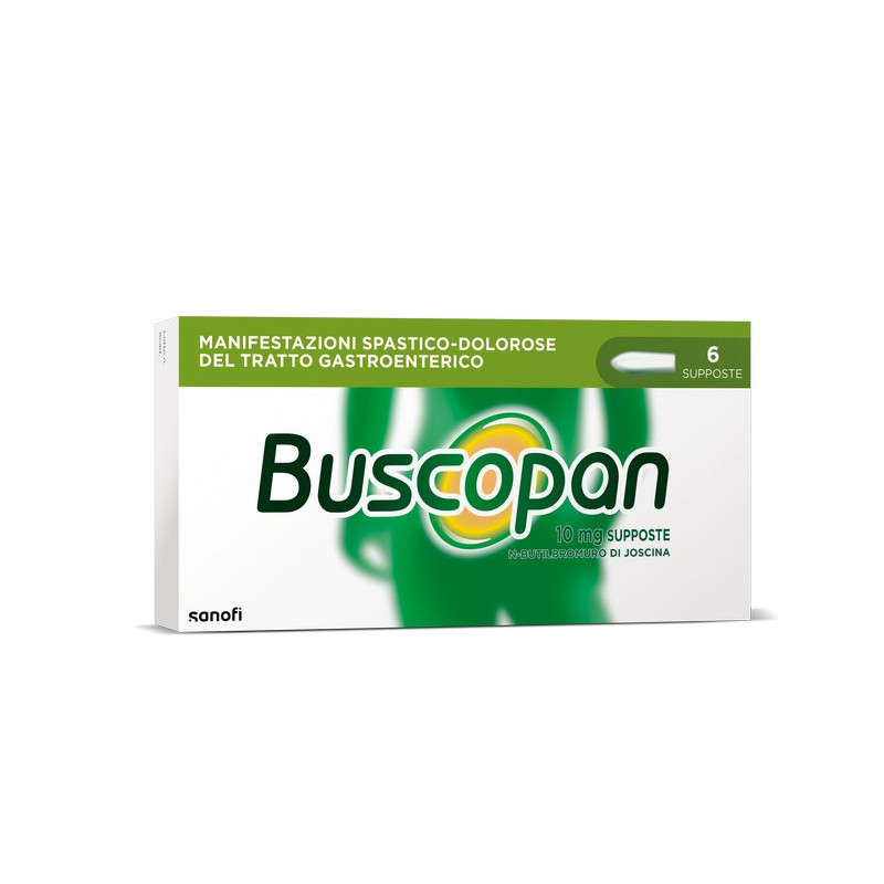 Buscopan 10mg N-butilbromuro di Joscina Antispastico 6 Supposte