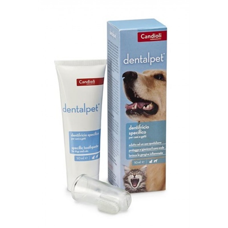 Candioli Dentalpet Dentifricio Per Cani e Gatti 50 ml