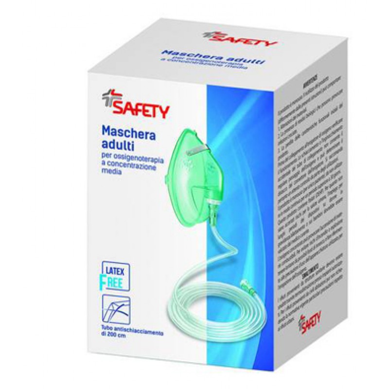 Safety Maschera Per Ossigenoterapia Con Tubo