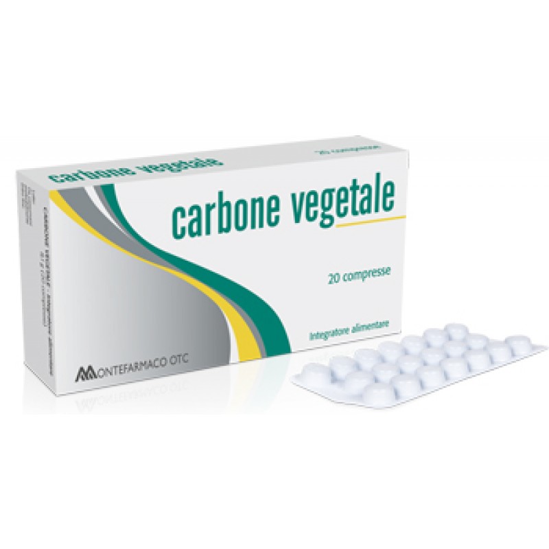 Carbone Vegetale Integratore Gonfiore Addominale 20 Compresse