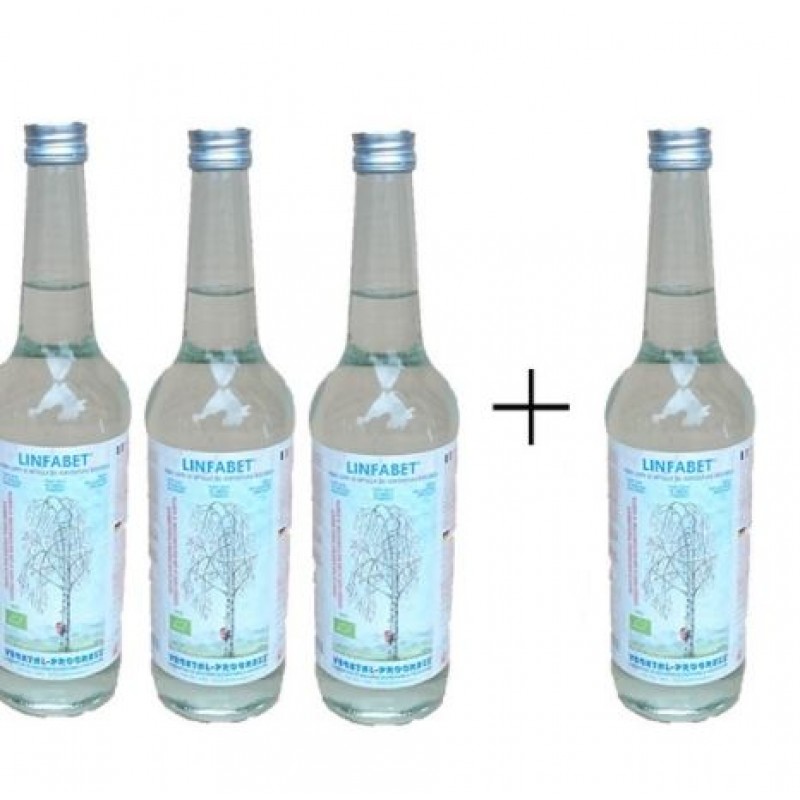 Linfabet 4 pura linfa di betulla bio 3 bottiglie + 1 OMAGGIO 2800ml