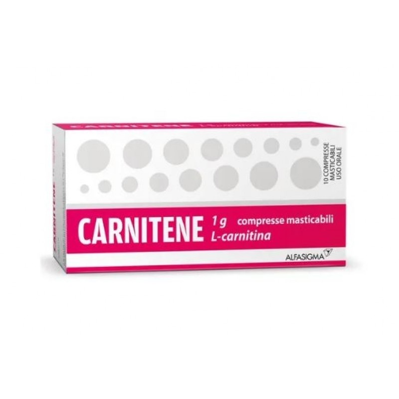 Carnitene 1g L-Carnitina 10 Compresse Masticabili