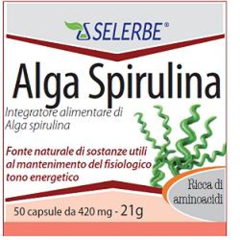 SELERBE SPIRULINA ALGA ESTRATTO SECCO TITOLATO 50 CAPSULE