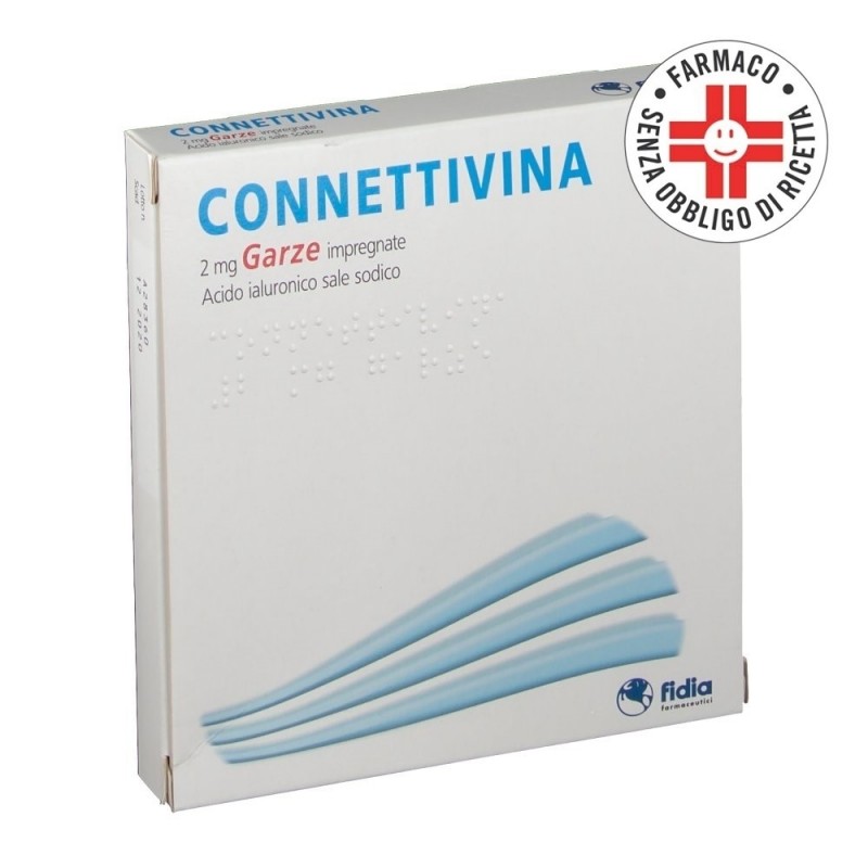 Connettivina 10 Garze cicatrizzanti 2 Mg 10x10