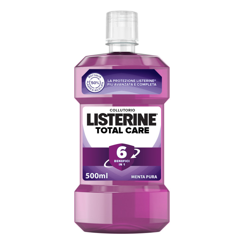 Listerine Total Care Colllutorio 6 in 1 menta pura 500 ml