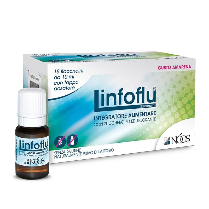 Noos Linfoflu Integratore Difese Immuninatarie 15 Flaconcini