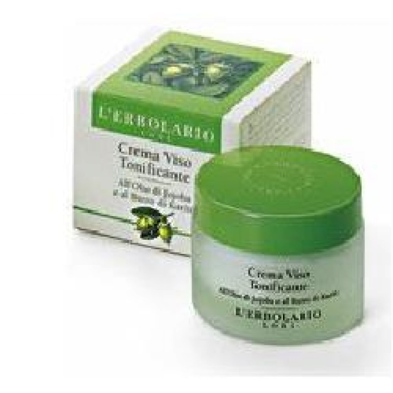 L'Erbolario Crema Viso Tonificante All'Olio di Jojoba e Burri di Karitè e Mango 50ml