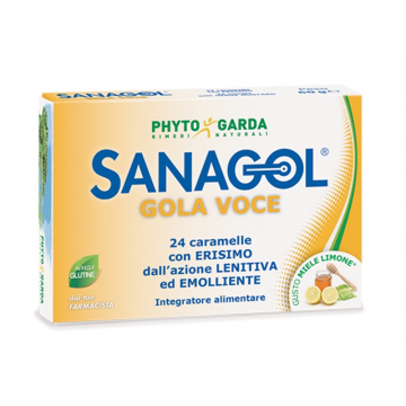 Sanagol Gola Voce Gola Voce Erisimo Caramelle Balsamiche Miele E Limone 24 Pezzi