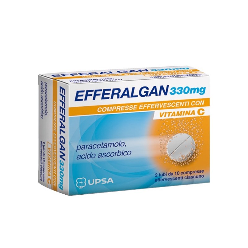 Efferalgan Con Vitamina C 330mg+200mg 20 Compresse Effervescenti