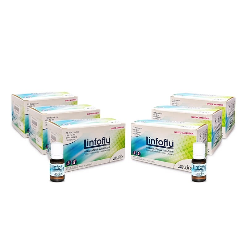 Noos Linfoflu Multipack Integratore 6x15 Flaconcini