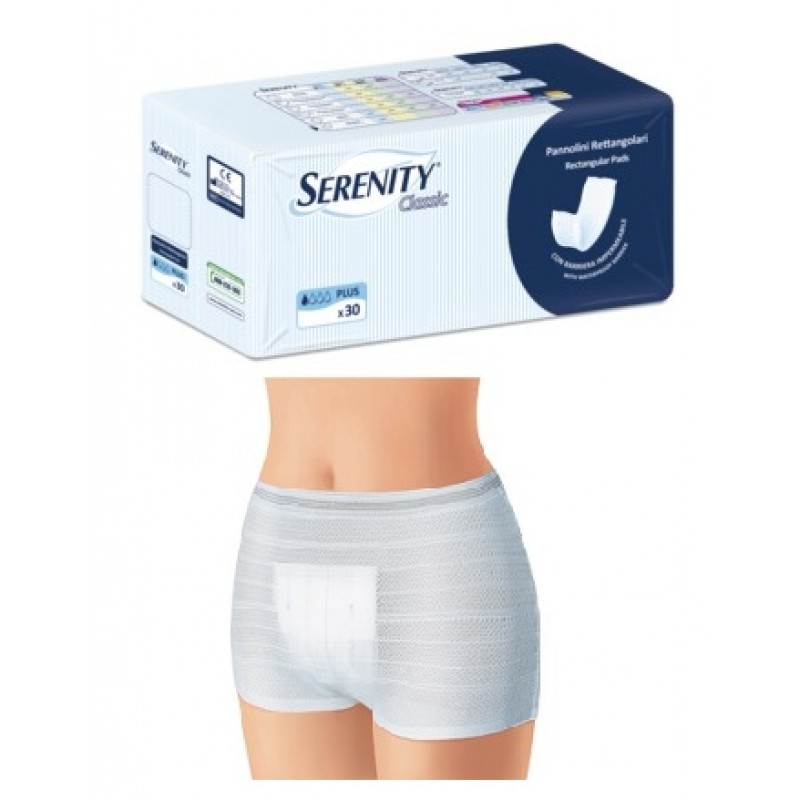Serenity Classic Pannolone Rettangolare Con Barriera 30 Pezzi