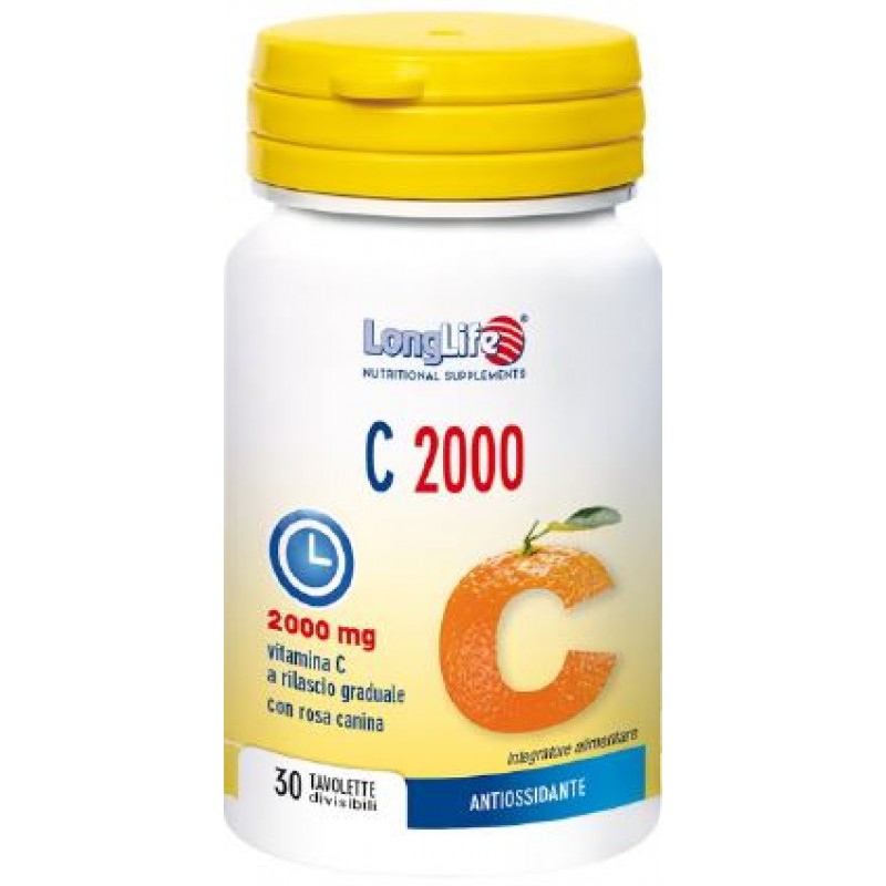 Longlife C2000 t/r antiossidante e vitaminico 30 tavolette