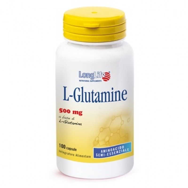 LongLife L-glutamine Integratore Muscolare 100 Capsule
