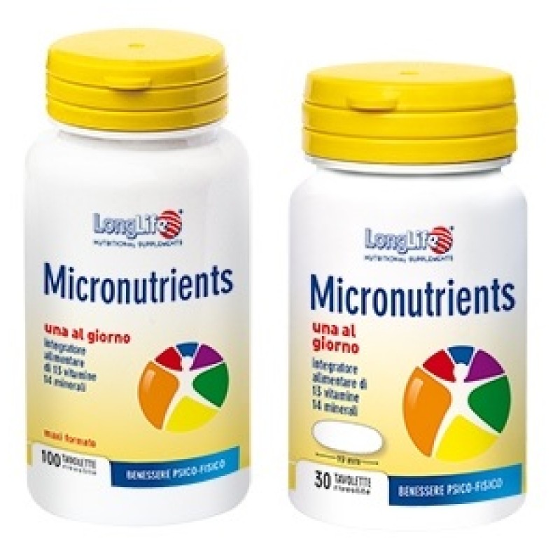 LongLife Micronutrients Alimentare 100 Tavolette