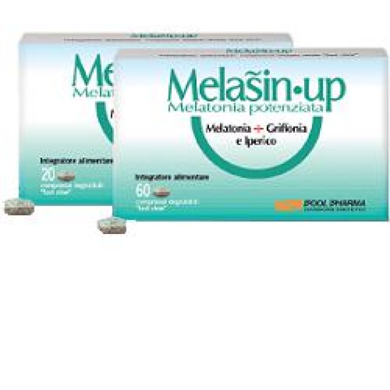 Melasin-Up Melatonica potenziata equilibrio del sonno e benessere mentale 20 compresse
