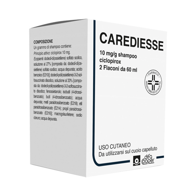 Carediesse Shampoo 10mg/g Dermatite Seborroica 2x60 ml