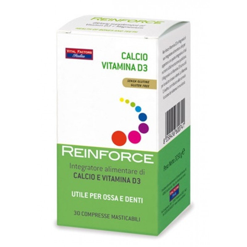 Reinforce Calcio E Vitamina D3 Integratore 30 Compresse