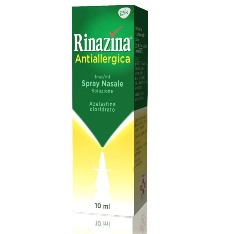 Rinazina Antiallergica Spray Nasale Antistaminico Allergia Pollini Pelo Animali Acari Polvere 10ml