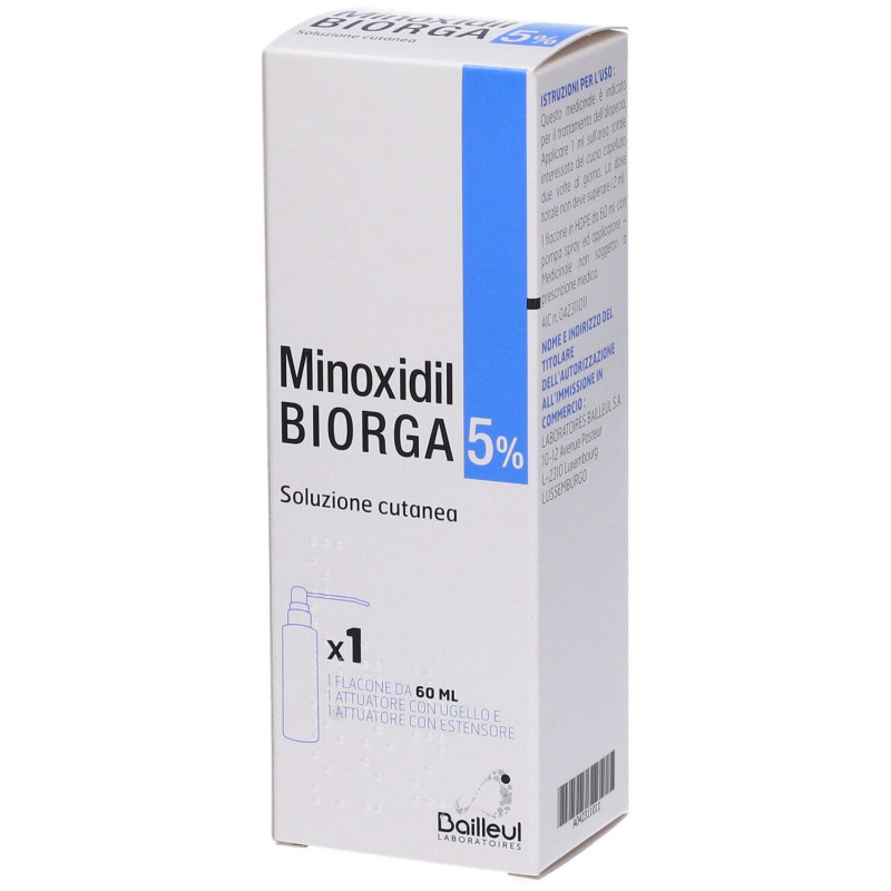 Minoxidil Biorga - Soluzione Cutanea 5% - 60 ml