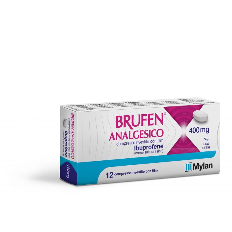 Brufen - Analgesico a base di Ibuprofene - 12 Compresse Rivestite - 400 mg