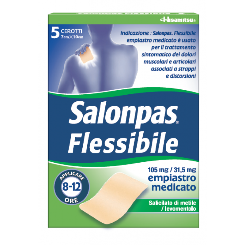 SALONPAS FLESSIBILE 5 cerotti medicati 7x 10 cm
