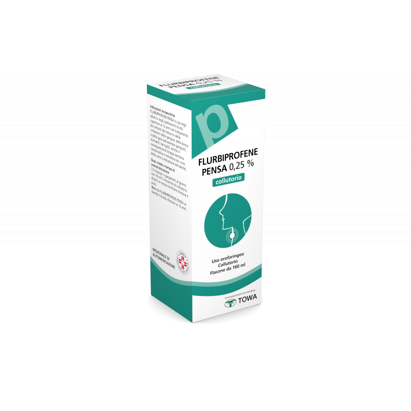 Flurbiprofene FG Colluttorio 0,25% Antinfiammatorio 160 ml