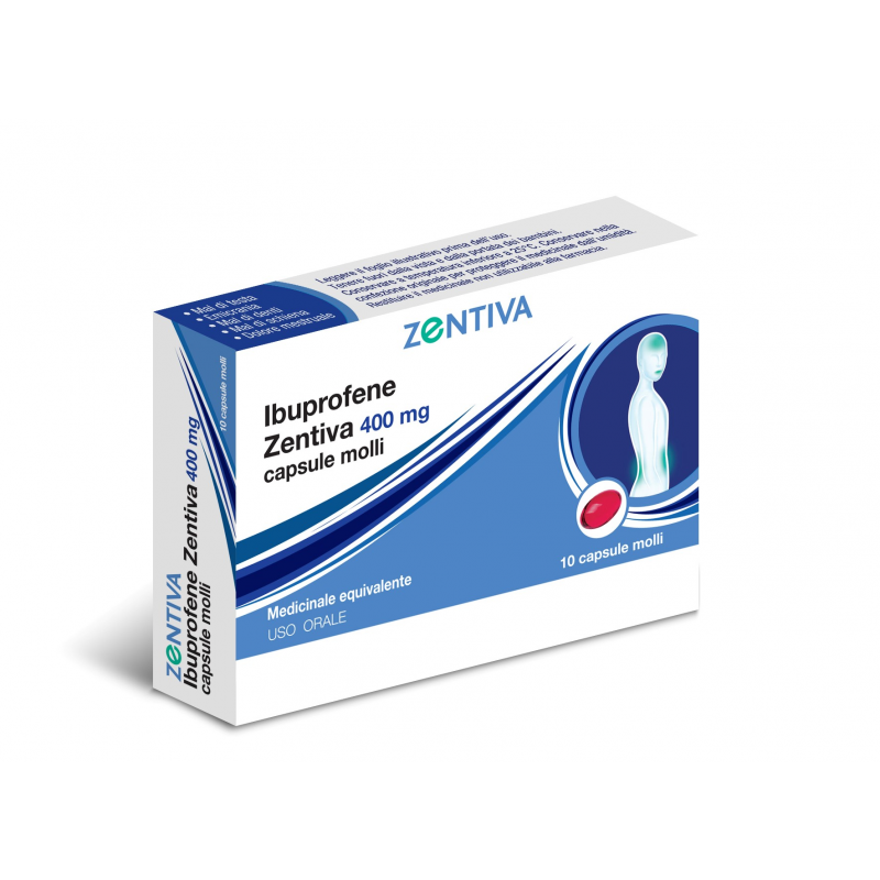 Ibuprofene Zentiva 400mg 10 Capsule Molli