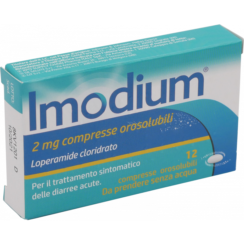 IMODIUM*12CPR OROSOL 2MG GMM
