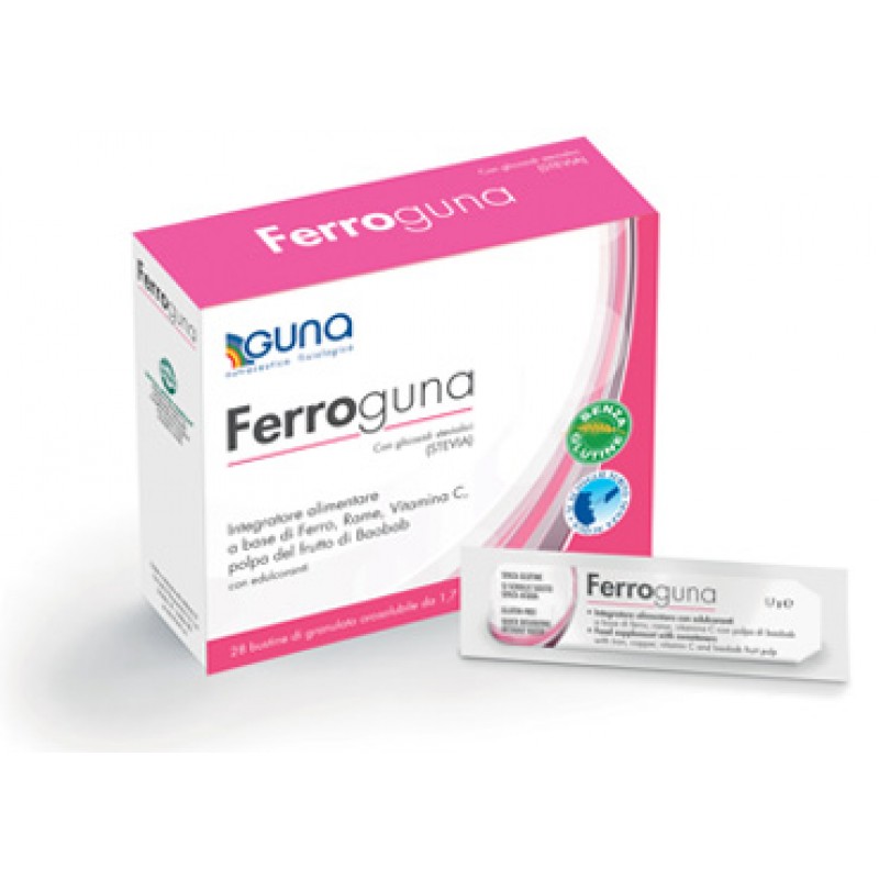 Guna Ferroguna Integratore di Ferro 28 Bustine Orosolubili