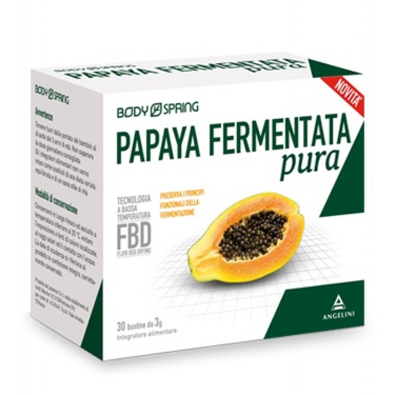 Body Spring Papaya Fermentata Pura Integratore Antiossidante 30 Bustine