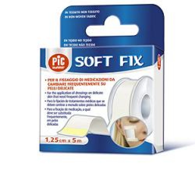 Pic Soft Fix Cerotto in Rocchetto TNT con Fustella 5 cm x 5 m