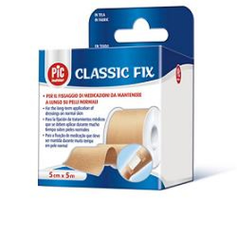 Pic Classic Fix Cerotto su Rocchetto in Tela 1,25 cm x 5 m
