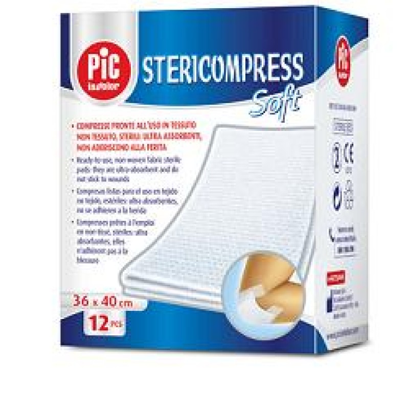Stericompress Soft Garza - Pic - 10 x 10 cm - 100 Pezzi