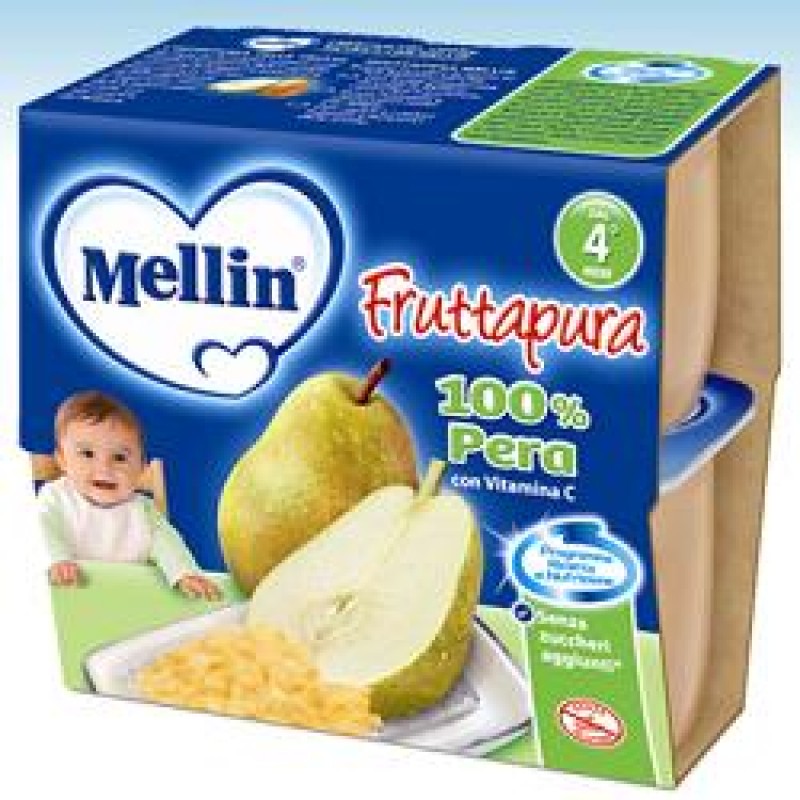 Mellin Fruttapura Pera 4 x 100 g