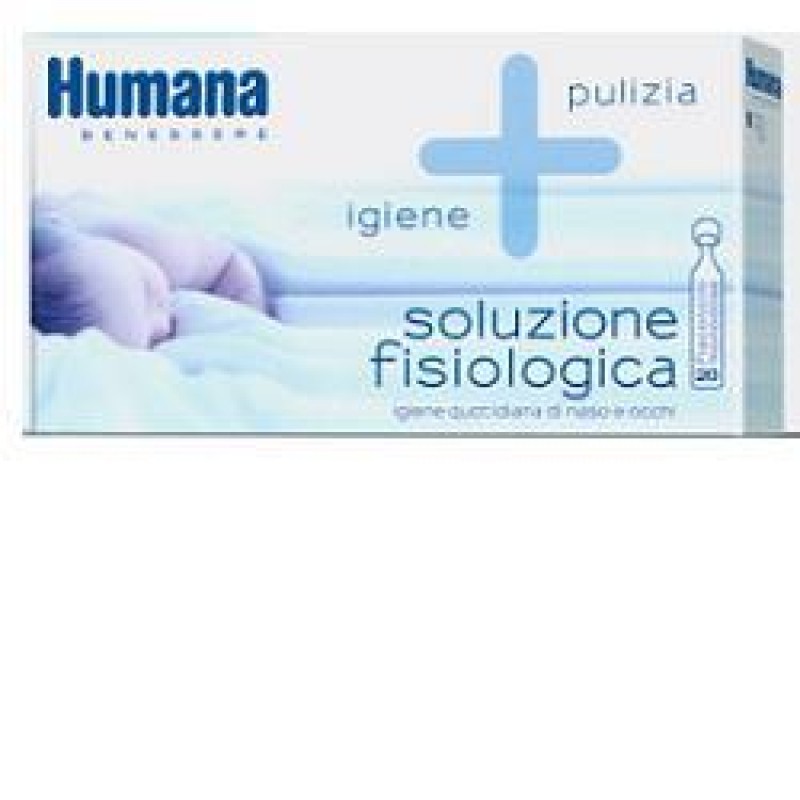 Humana Baby Soluzione Fisiologica Igiene Pulizia Nasale 5mlx20 Flaconcini