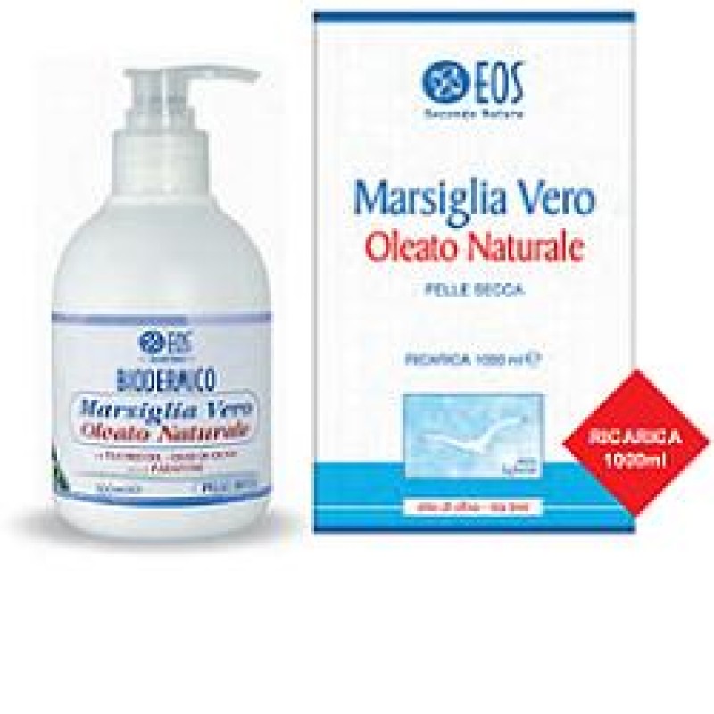 EOS Marsiglia Vero Oleato Naturale per pelle secca ricarica 1000ml