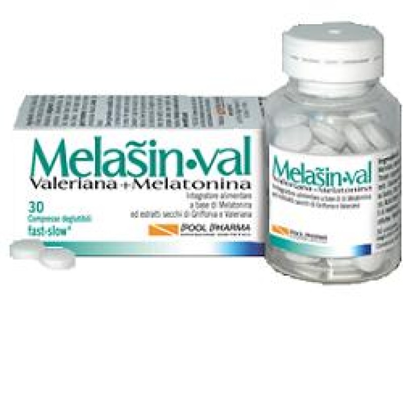Melasin Val Valeriana e Melatonina per riposo e relax 30 compresse