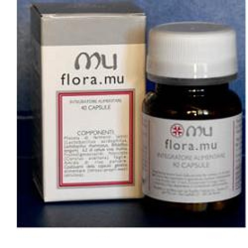 Flora Mu Integratore Fermenti Lattici Prebiotici 40 Capsule