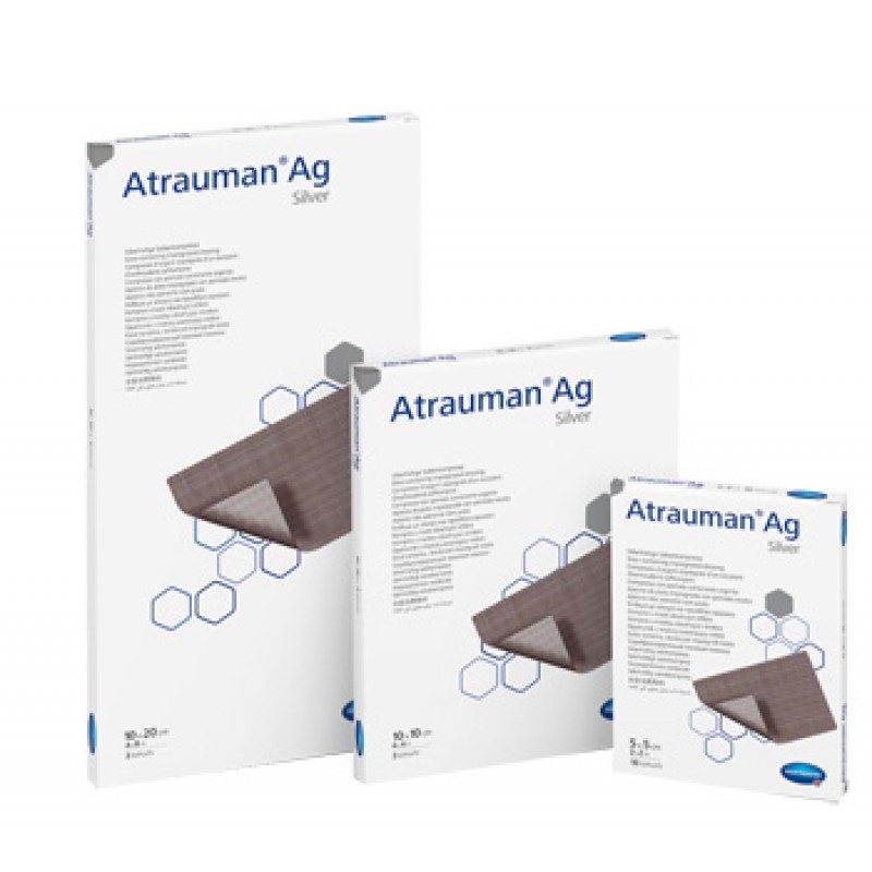 ATRAUMAN MEDIC AG 10X10CM 10PZ