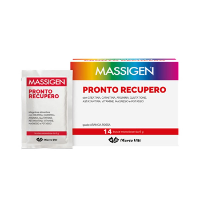 Massigen Pronto Recupero - Integratore di vitamine e sali minerali - 14 bustine