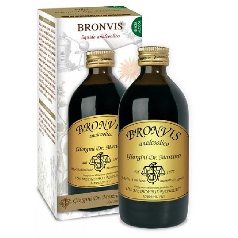 Dr. Giorgini Bronvis Liquido Analcolico Integratore Benessere Naso e Gola 200 ml