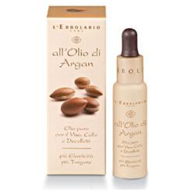 L'Erbolario All'Olio di Argan Olio puro per Viso, Collo e Decollet