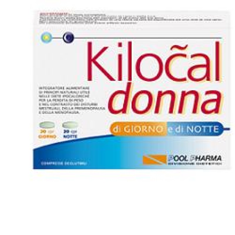 Kilocal Donna Giorno e Notte - Integratore per diete ipocaloriche - 20 + 20 Compresse