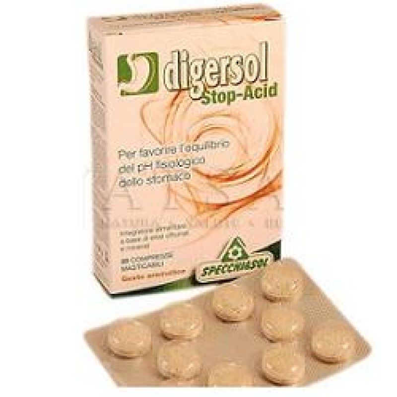 Specchiasol Digersol Stop-Acid Integratore Digestivo 20 Compresse