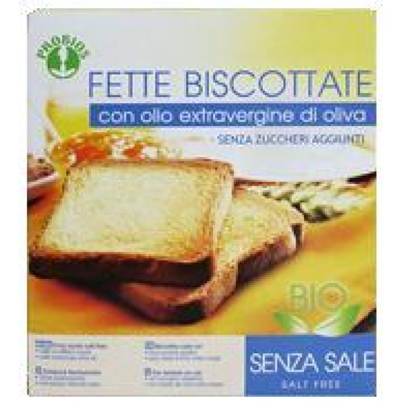 Probios Fette Biscottate Biologiche Senza Sale e Senza Zuccheri Aggiunti