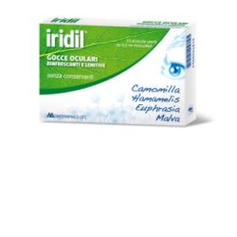 Iridil Gocce Oculari Rinfrescanti E Lenitive 10 Flaconcini Da 0,5ml